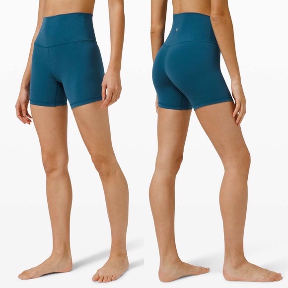 lululemon athletica | Align Short 6” Blue Borealis - Picture 7 of 7